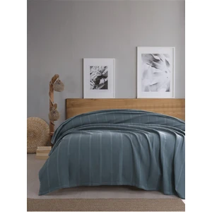 SEVİM %100 Pamuk, Çift Kişilik Waffle Pike 210x230 cm – İndigo