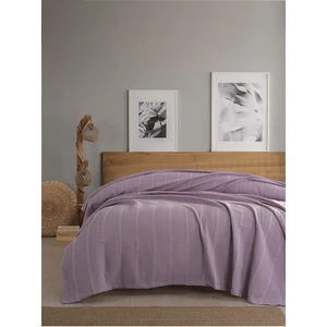SEVİM %100 Pamuk, Çift Kişilik Waffle Pike 210x230 cm – Lila