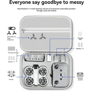 Djı Neo Omuz Çantası - Pu Kontrol Cihazı Saklama Kutusu, Drone ve Aksesuarları Için Sert Kabuklu El Çantası (Yurt Dışından)