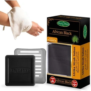 Phytoflora African Black Sabun (Sabunluk-Kese Hediyeli!)