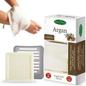 Phytoflora Argan Özlü Sabun (Sabunluk Ve Kese Hediyeli!)