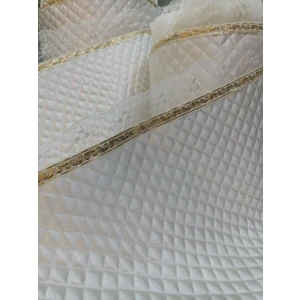 Dolap Içi Beyaz Kapitone Dantelli Şeritli Raf Örtüsü En 50 cm