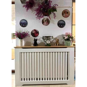 Ahşap Petek Önü Kapama Dresuar Tamamı Çam Beyaz Petek Kaplama 100CM