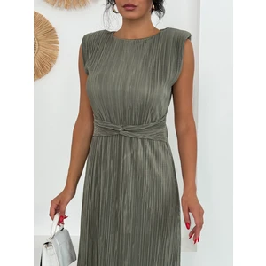 Bel Detaylı Piliseli Danıel Elbise