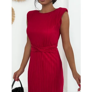 Bel Detaylı Piliseli Danıel Elbise