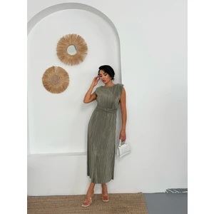 Bel Detaylı Piliseli Danıel Elbise