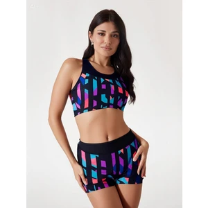 Kadın Çok Renkli Şortlu Büstiyerli Yüzücü Bikini Takım HZL23S-AR17541