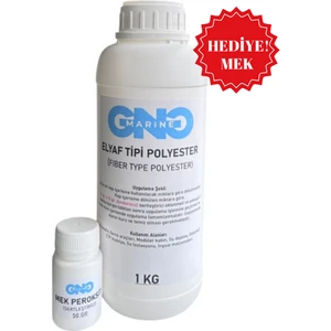 GNG Marine Elyaf Tipi Polyester Reçine 1 kg (Kobalt Katkılı - Mek Peroksit Hediyesi ile)