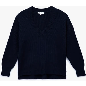 Uzun Kollu V Yaka Triko Kazak