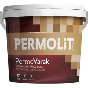 Permovarak Silikonlu Su Bazlı Altın Görünümlü Boya 0,75L - 2,5l | Iç - Dış Cephe Boyası Altın Varak