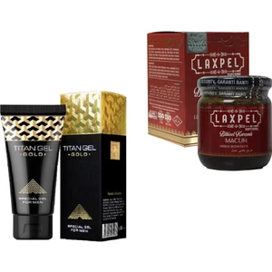 Tantra Titan-Gel-Gold-Genital Bakım Jeli 50 ml +Laxpel Macun