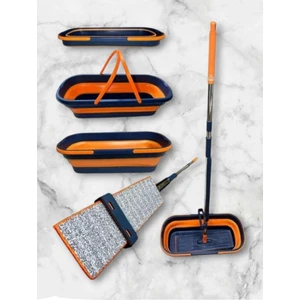 Katlanır Mop Kendinden Sıkmalı Mikrofiber Pratik Temizlik Mopu