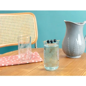 Madame Coco Musette-white Flowers 4'lü Meşrubat Bardağı Seti - 365 ml