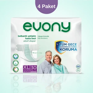 Evony Belbantlı Hasta Bezi Xl Beden – 4 Paket (Toplam 120 Adet)