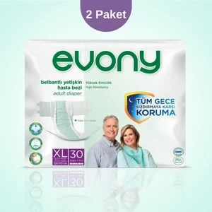 Evony Belbantlı Hasta Bezi Xl Beden – 2 Paket (Toplam 60 Adet)
