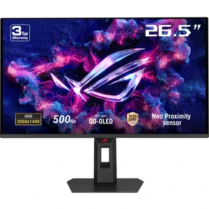 Rog Strıx XG27AQDPG 26.5 Qd-Oled HDR500 2560X1440 0.03MS 500Hz 300CD Dp HDMI USB Vesa 3yıl %99 Dcı-P3, 10BİT, Pivot, Işık Monitör