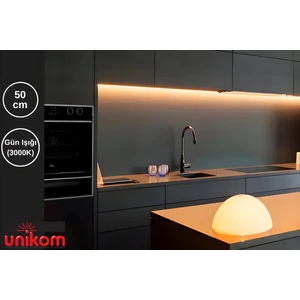 Mutfak Tezgah Altı Dekoratif  LED Aydınlatma Armatür 50 cm On-Off Tuşlu Gün Işığı