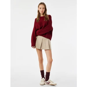 Uzun Kollu Bisiklet Yaka Basic Triko Kazak