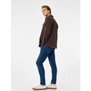 Normal Bel Pamuklu Skinny Fit Jean Pantolon - Michael Jean