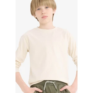 Defacto  Bej Erkek Çocuk Uzun Kollu T-Shirt K1686A6/BG734
