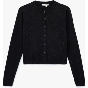 Regular Fit Uzun Kollu Bisiklet Yaka Triko Hırka