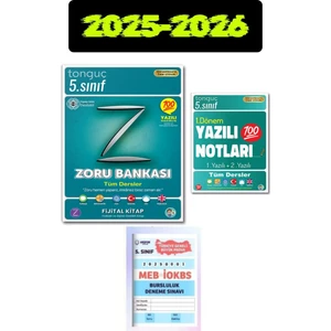 Tonguç Akademi 5. Sınıf Zoru Bankası – Tüm Dersler 1. Dönem Yazılı Notları