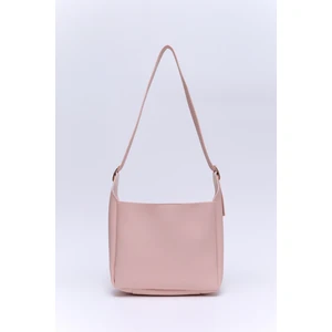 Pudra SHK158 Suni Deri Tek Bölmeli Askılı Çıtçıtlı Çapraz Kol ve Omuz Çantası