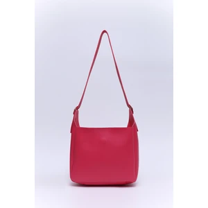 Fuşya SHK158 Suni Deri Tek Bölmeli Askılı Çıtçıtlı Çapraz Kol ve Omuz Çantası