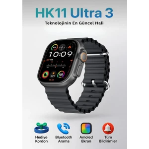 2025 HK11 Ultra 3 2.02” Amoled Ekran Nfc & Bluetooth Destekli Aı Robot Özellikli 4gb Hafıza