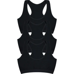 Kız Çocuk Büstiyer 3'lü Pedsiz Sporcu (%96 Pamuk - %4 Elastan)