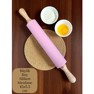 Bambu Saplı Silikon Gövdeli Merdane-Büyük Boy (45  x 5,5 x 25 Cm)