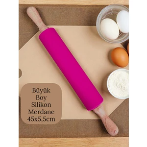 Bambu Saplı Silikon Gövdeli Merdane-Büyük Boy (45  x 5,5 x 25 Cm)