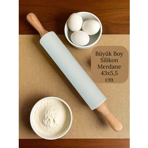 Bambu Saplı Silikon Gövdeli Merdane-Büyük Boy (45  x 5,5 x 25 Cm)