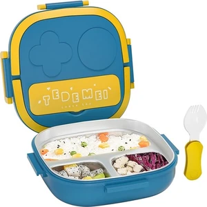 500ML Paslanmaz Çelik Bento Kutusu Çocuklar Için Yalıtımlı Öğle Yemeği Kutusu Yürümeye Başlayan Kızlar Metal Porsiyon Kesitler Sızdır Yoksa Öğle Yemeği Konteyner Kutusu (Yurt Dışından)