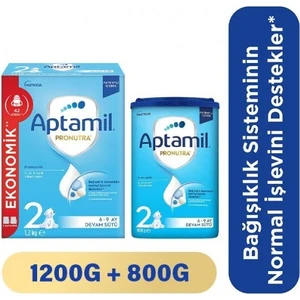 2 Pronutra Toz Devam Sütü 2000 G 6-9 Ay Sütlü İçerik ile Bebeğinizin Beslenmesine Destek