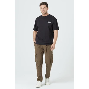 Erkek Kargo Cep Yandan Cepli Beli Lastikli Regular Fit Pantolon