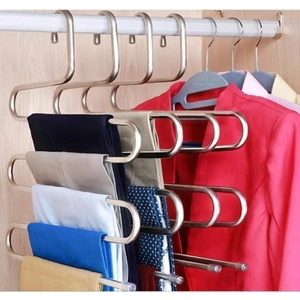 Dekoratif Metal Dolap Içi Krom Askı Pantolon Askısı Çoklu Askılık