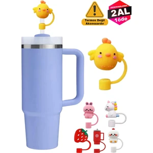 Quencher Termos Uyumlu Civciv Aksesuar / Pipet Koruyucu / Silikon Pipet Ucu Kapak / 10mm Uyumlu