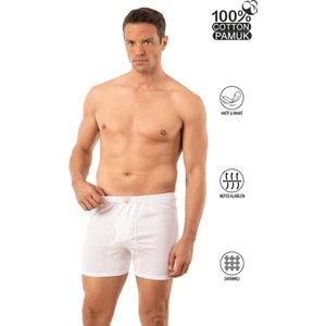 Özkan Underwear 0043 Erkek Pamuklu Penye Kumaş Paçalı Don Boxer Külot
