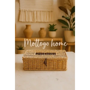 Rattan Kapaklı Peçetelik