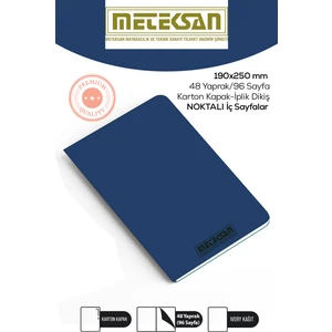 Mavi 19X25 cm Ebat Not Defteri