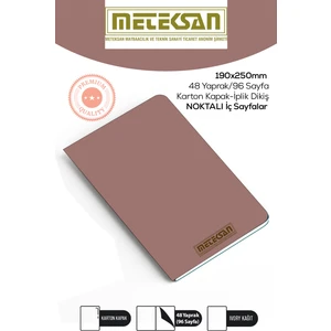 Pembe 19X25 cm Ebat Not Defteri