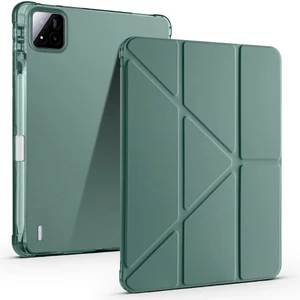 Xiaomi Mi Pad 7 / Pad 7 Pro Uyumlu Kılıf Kalem Bölmeli Tri Folding Standlı Arkası Silikon Uyku Modlu