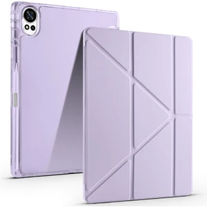 Huawei Matepad 12 x Uyumlu Kılıf Kalem Bölmeli Tri Folding Standlı Arkası Silikon Uyku Modlu