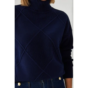 Kadın Balıkçı Yaka Triko Kazak