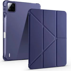 Xiaomi Mi Pad 7 / Pad 7 Pro Uyumlu Kılıf Kalem Bölmeli Tri Folding Standlı Arkası Silikon Uyku Modlu