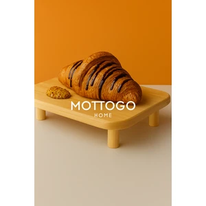 Ahşap Yükseltici Stand / Ayaklı Sunumluk - Açık Renk