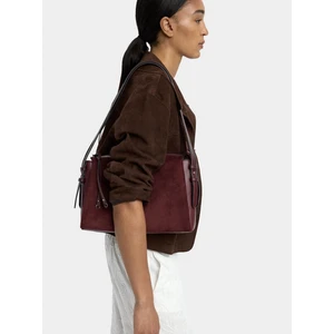 Deri Efektli Omuz Çantası