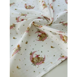 Ftbabycollection %100 Pamuk Müslin Bebek Battaniyesi Oeko-Tex Sertifikalı Müslin Yenidoğan Bebek Battaniyesi 80X90 cm