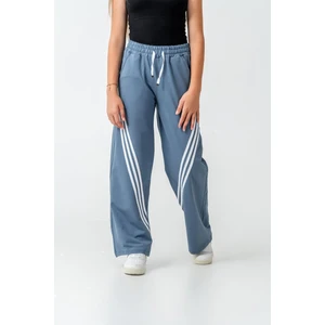 Kız Çocuk Bol Paça Cepli Rahat Kesim Penye Eşofman Altı